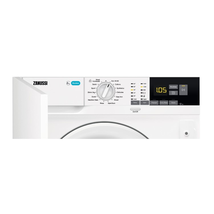 Refurbished Zanussi ZW84PCBI Integrated 8KG 1400 Spin Washing Machine White