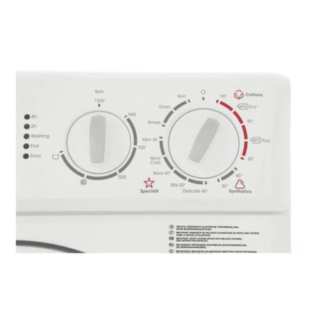 Zanussi 3kg 1300rpm Compact Washing Machine - White