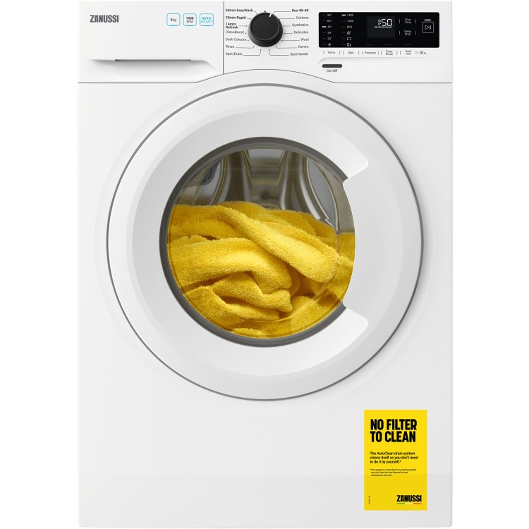 Refurbished Zanussi ZWF942E3PW Freestanding 9KG 1400 Spin Washing Machine White