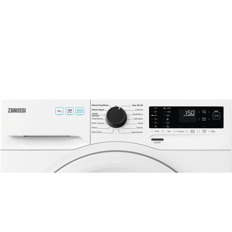 Zanussi AutoAdjust 9kg 1400rpm Washing Machine - White