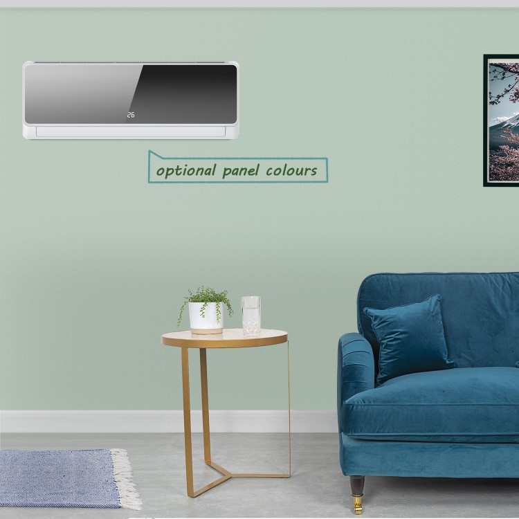 electriQ Easy-Fit 9000 BTU A++ WiFi Smart Wall-Mounted Split Air Conditioner with Heat Pump and  4.5-Meter Pipe Kit