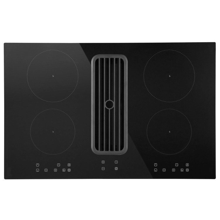 Refurbished electriQ eIQ80INDD 80cm 4 Zone Venting Induction Hob Black