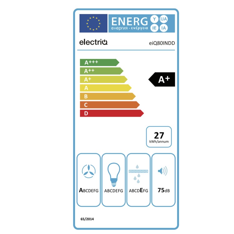 Refurbished electriQ eIQ80INDD 80cm 4 Zone Induction Hob