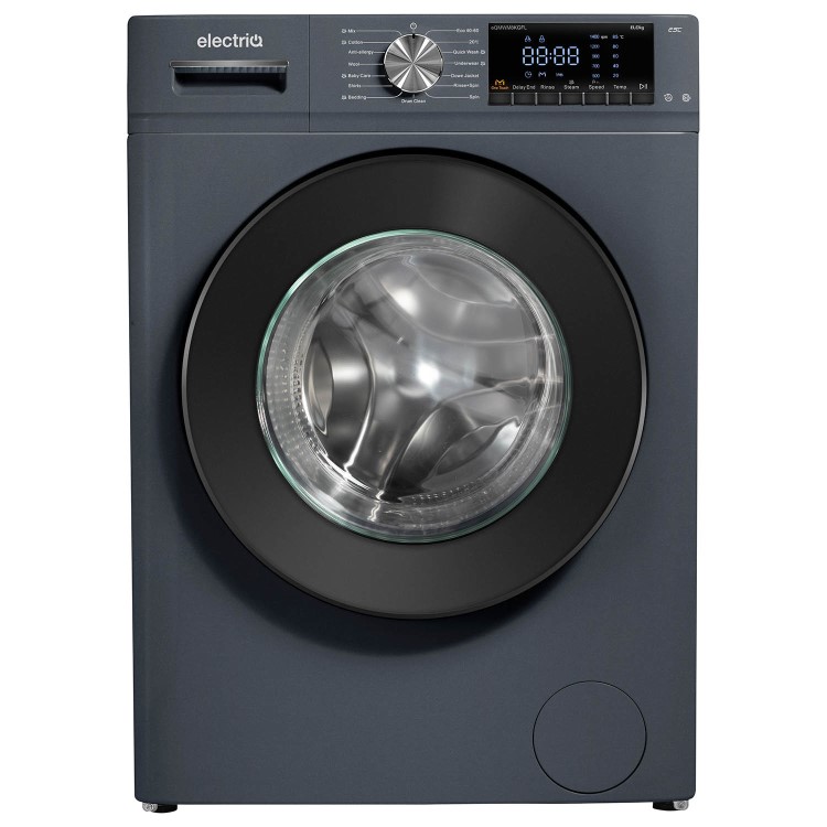 electriQ 8kg 1400rpm Washing Machine - Grey