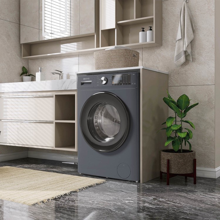 electriQ 8kg 1400rpm Washing Machine - Grey