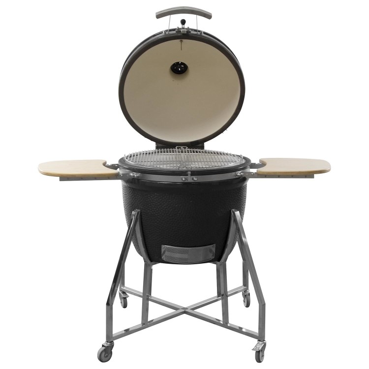 Boss Grill King Egg - 27 Inch Ceramic Kamado Style Charcoal Smoker BBQ Grill