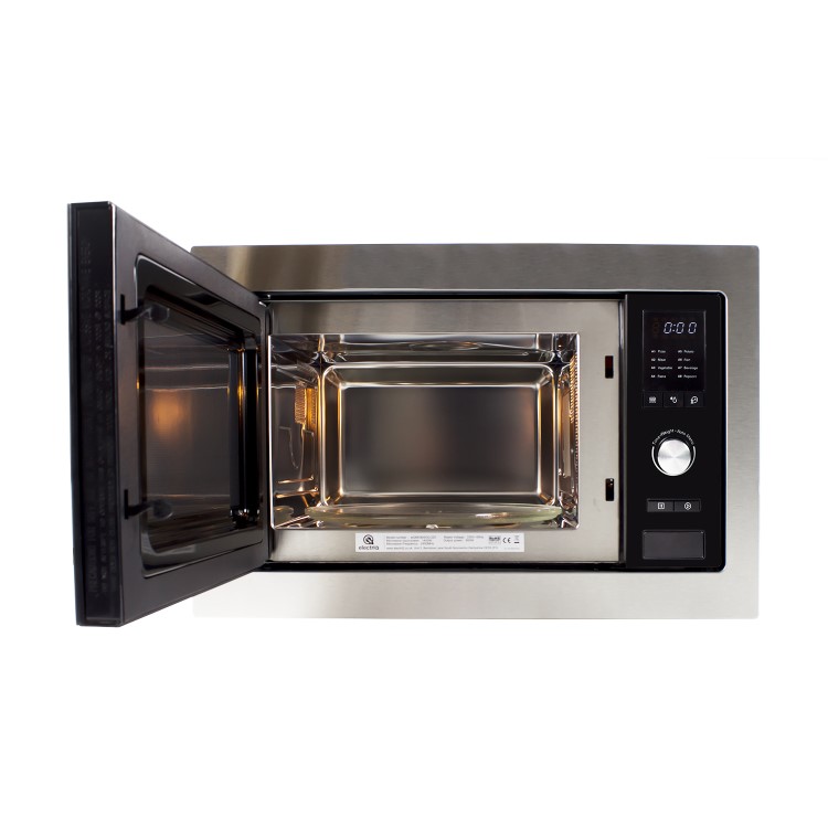 Refurbished electriQ eiQMOBISOLO25 Built In 25L 900W Digital Standard Microwave Stainless Steel 