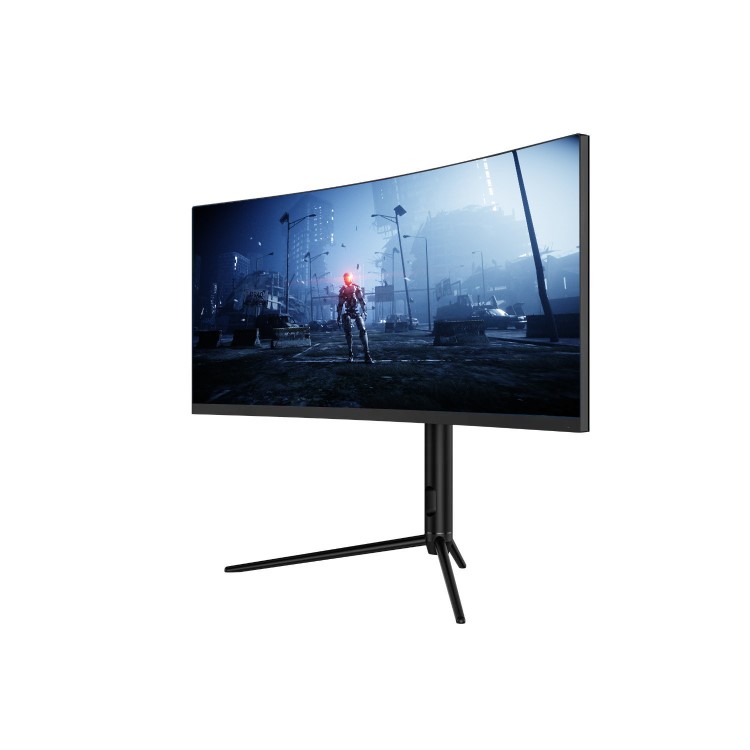 electriQ 30" UltraWide HDR 200Hz FreeSync Curved Gaming Monitor with Adjustable Stand