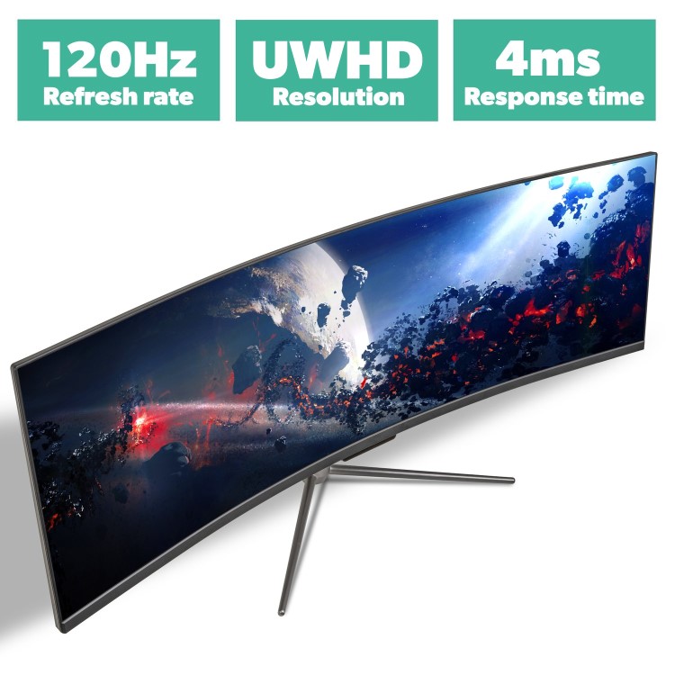 electriQ-49CV5UWD120FSHQA-V3 49" QLED UWQHD 120Hz Super Ultra Wide Monitor