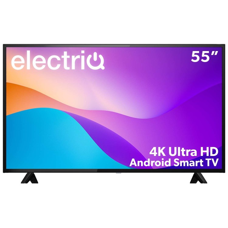 electriQ T2SMH 55 Inch LED 4K HDR Freeview Android Smart TV