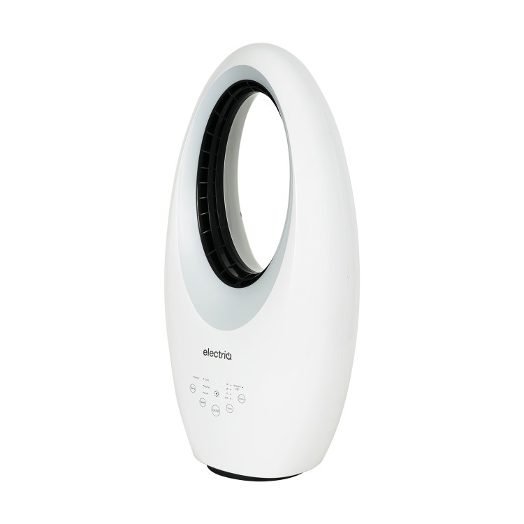 GRADE A2 - electriQ 24 inch Bladeless Quiet Tower Fan with Mood Light