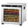 electriQ Commercial Style Digital Food Dehydrator & Dryer with 10 Shelves and 48 Hour Timer - Stainless Steel