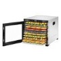 electriQ Commercial Style Digital Food Dehydrator & Dryer with 10 Shelves and 48 Hour Timer - Stainless Steel