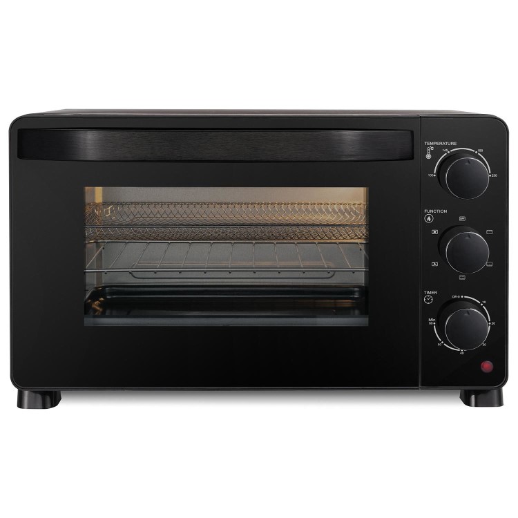 electriQ 23L Mini Oven with Air Fryer - Black