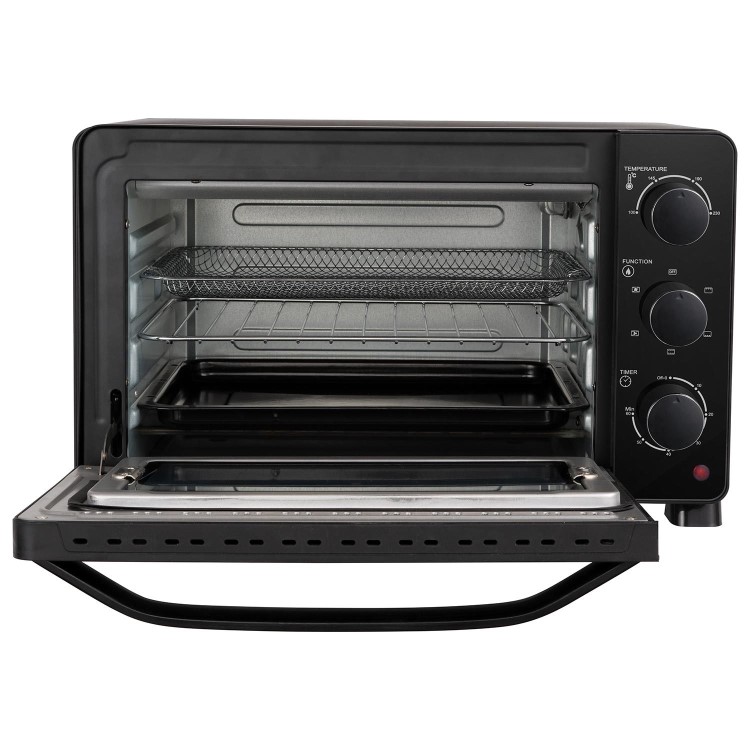 electriQ 23L Mini Oven with Air Fryer - Black