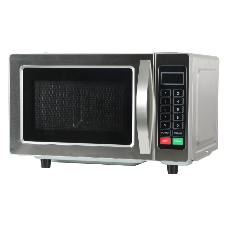 Refurbished electriQ eiQ25CMMW Freestanding 25L 1000W Flatbed Commercial Style Microwave Stainless steel