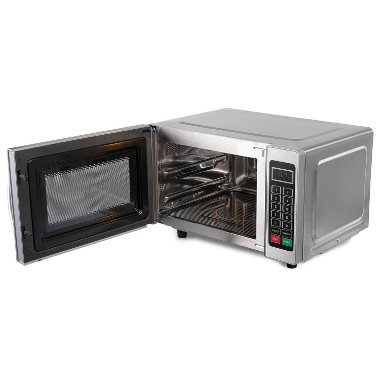 electriQ Freestanding 25L 1000W Flatbed Commercial Style Microwave