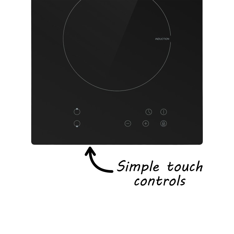 Refurbished electriQ eiQ30INDP 2 Zone Induction Hob Black