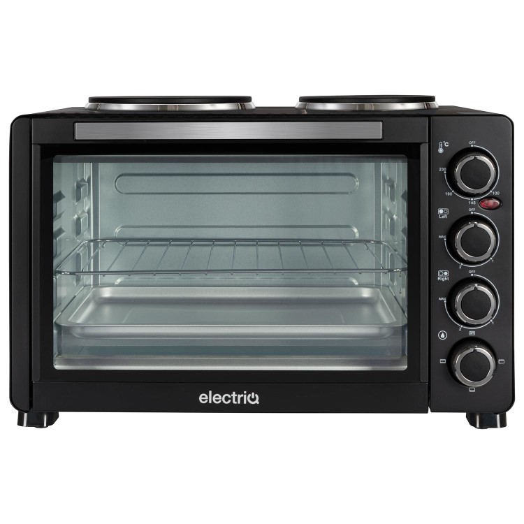 electriQ 30L Mini Oven with Dual Hotplates