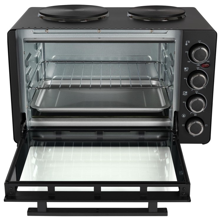 electriQ 30L Mini Oven with Dual Hotplates