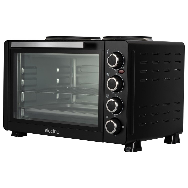 electriQ 30L Mini Oven with Dual Hotplates