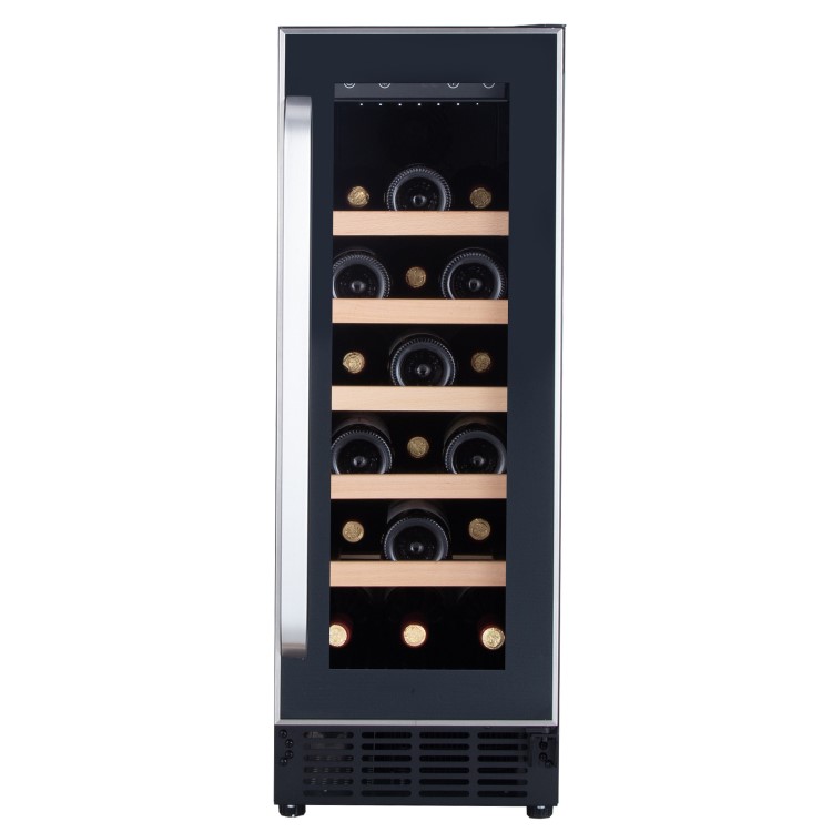 Refurbished electriQ eiQ30WINESS Freestanding 18 Bottle Under Counter Wine Cooler Stainless Steel