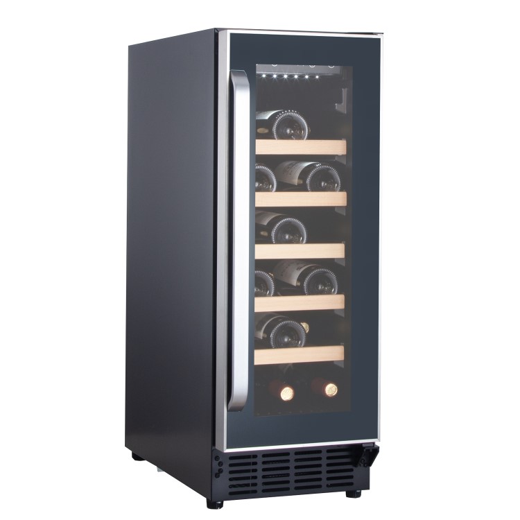 Refurbished electriQ eiQ30WINESS Freestanding 18 Bottle Under Counter Wine Cooler Stainless Steel