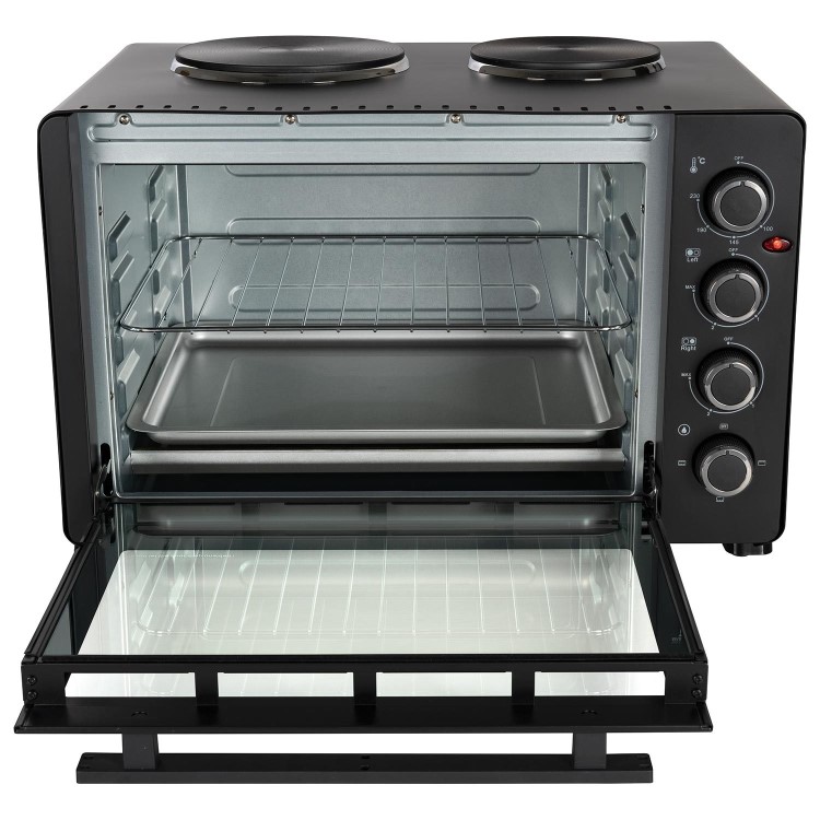 electriQ 45L Mini Oven with Dual Hotplates