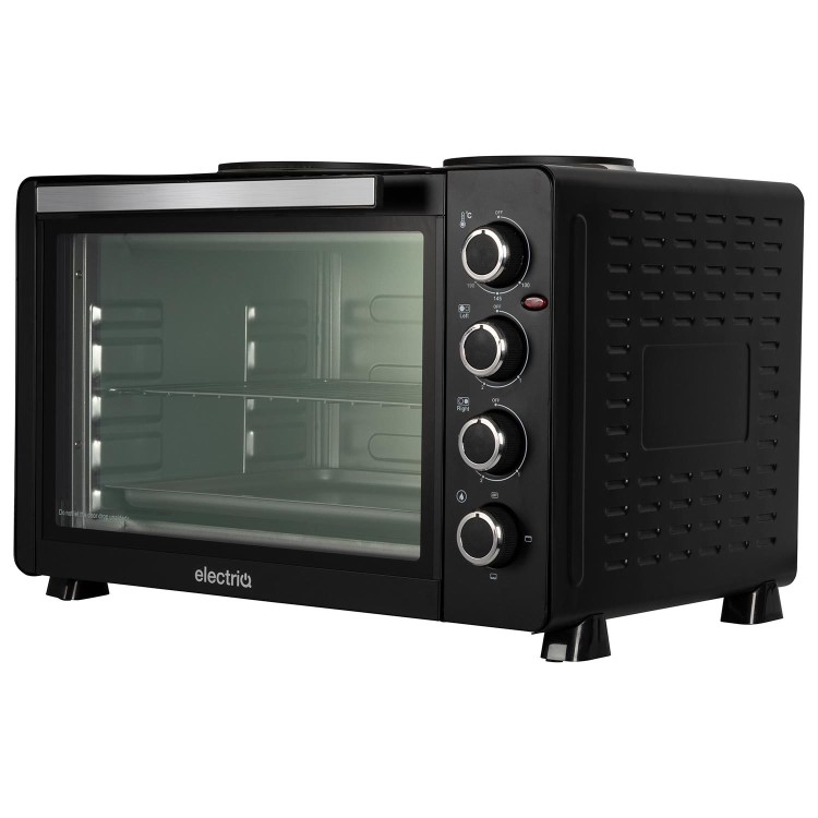 electriQ 45L Mini Oven with Dual Hotplates