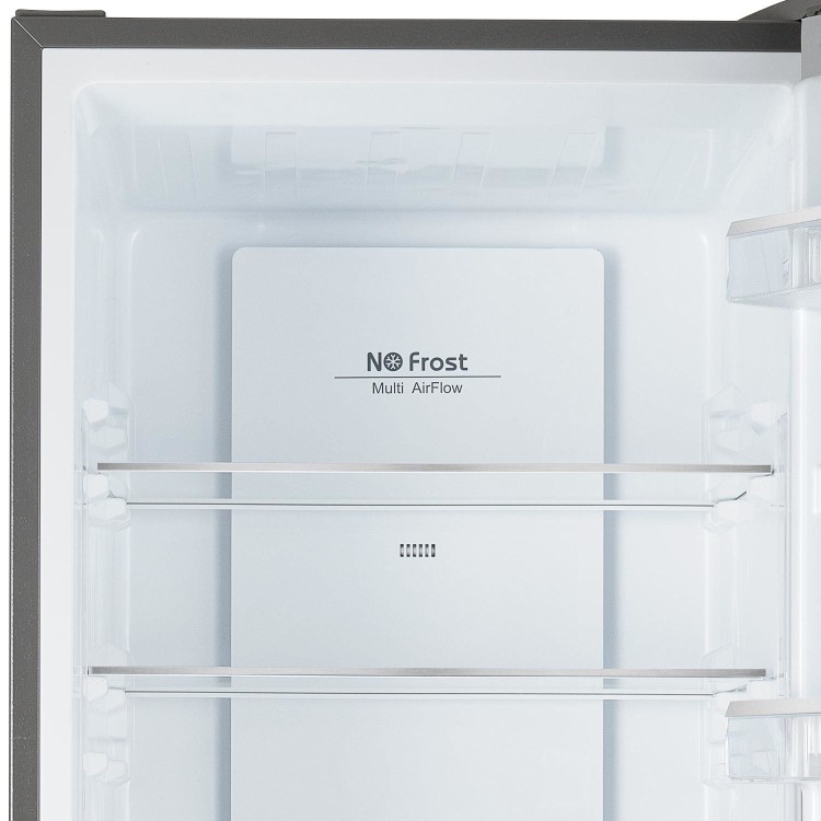 electriQ 282 Litre Multi Door Fridge Freezer with Total No Frost - Stainless Steel