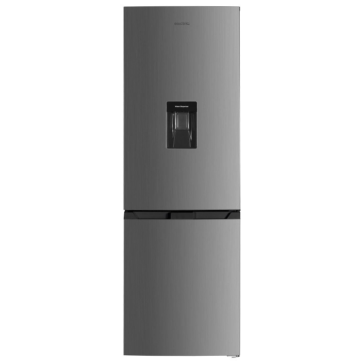 Refurbished electriQ eiQ60186INOX Freestanding 291 Litre 60/40 Frost Free Fridge Freezer Stainless Steel