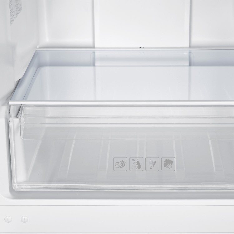 Refurbished electriQ eiQ60186INOX Freestanding 291 Litre 60/40 Frost Free Fridge Freeze Stainless Steel