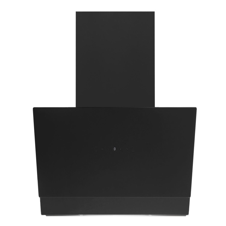 electriQ 60cm Angled Cooker Hood with Hand Gesture Sensor - Black