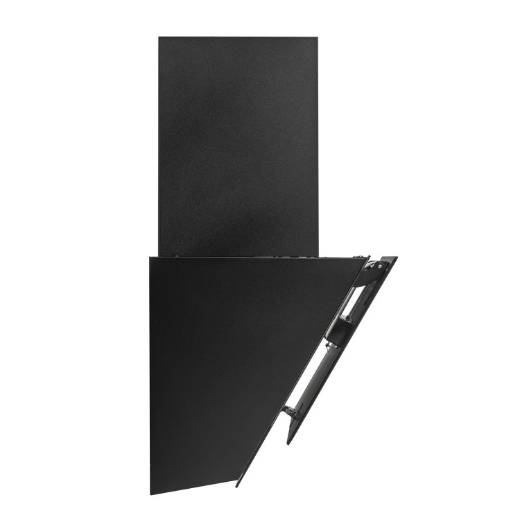 electriQ 60cm Angled Cooker Hood with Hand Gesture Sensor - Black