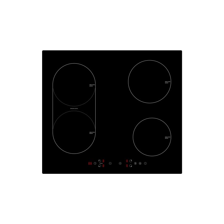 electriQ 60cm 4 Zone Induction Hob with Bridge Zone