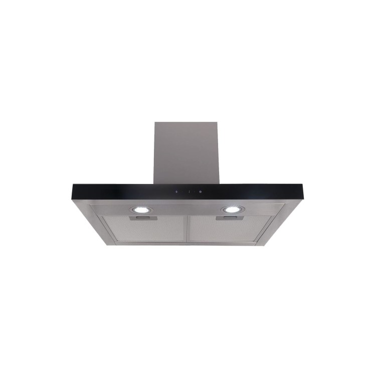 Refurbished electriQ eiQ60TOUCHSLIMHEA 60cm Slimline Touch Control Cooker Hood Stainless Steel