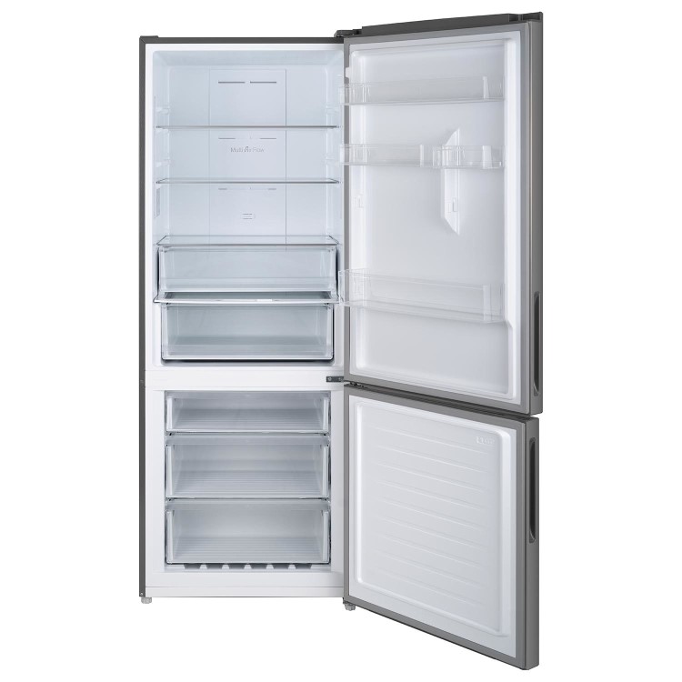 electriQ 442 Litre 60/40 Freestanding Fridge Freezer - Stainless Steel