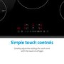 electriQ 77cm 5 Zone Induction Hob