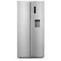 electriQ 430 Litre Side-By-Side American Fridge Freezer - Silver