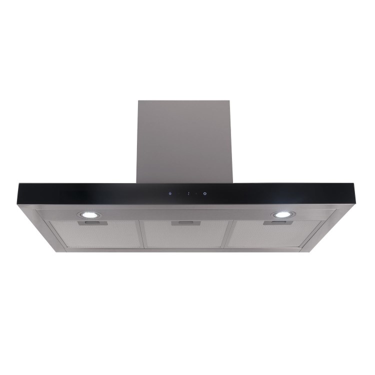 Refurbished electriQ eiQ90TOUCHSLIMHEA 90cm Slimline Touch Control Cooker Hood Stainless Steel