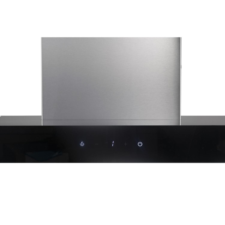 Refurbished electriQ eiQ90TOUCHSLIMHEA 90cm Slimline Touch Control Cooker Hood Stainless Steel