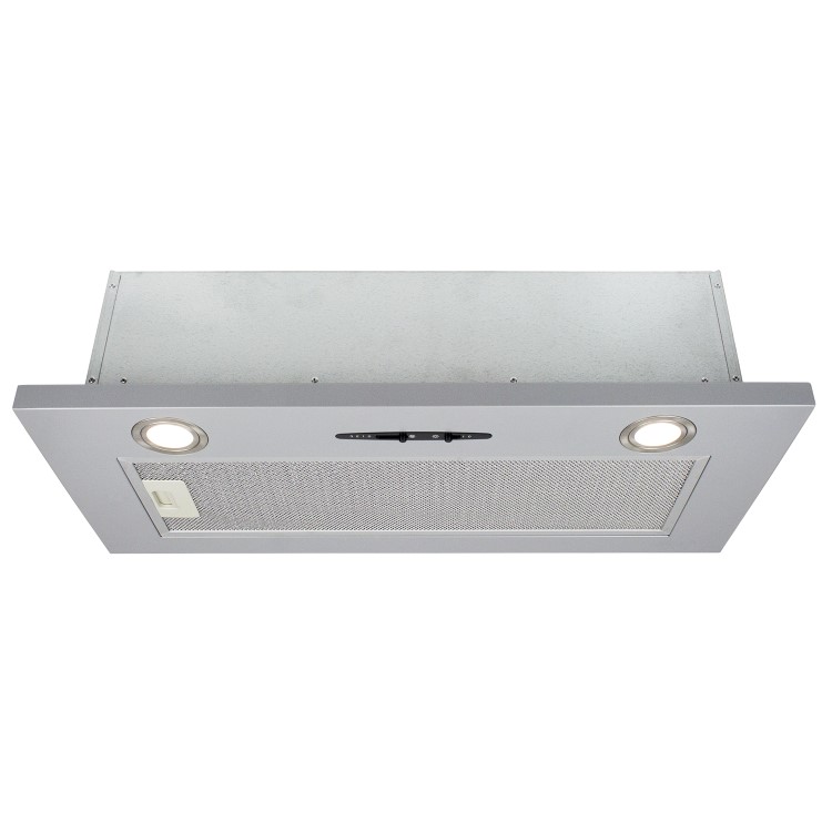 electriQ 70cm Canopy Cooker Hood in Silver  -  5 Year warranty