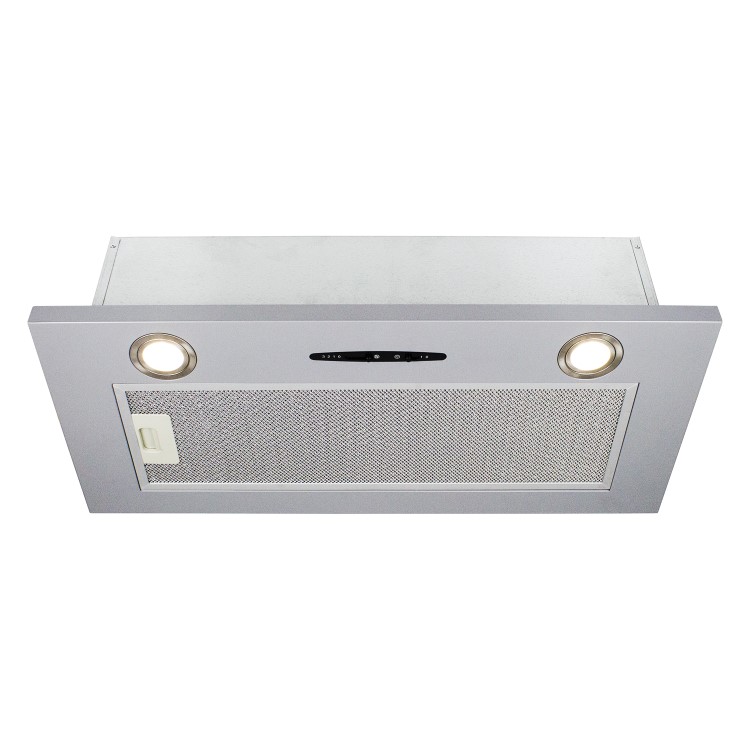 electriQ 70cm Canopy Cooker Hood in Silver  -  5 Year warranty