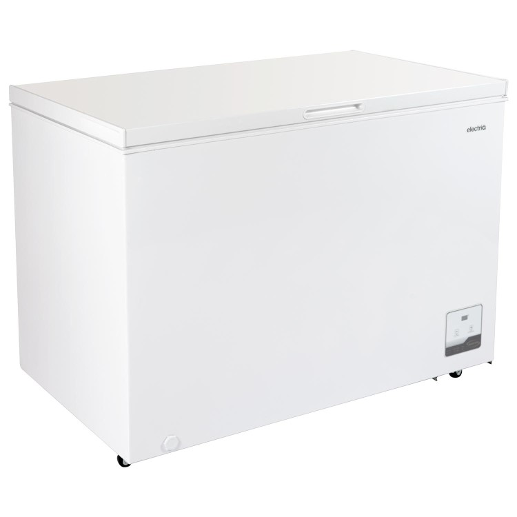 electriQ 299 Litre Chest Freezer - White