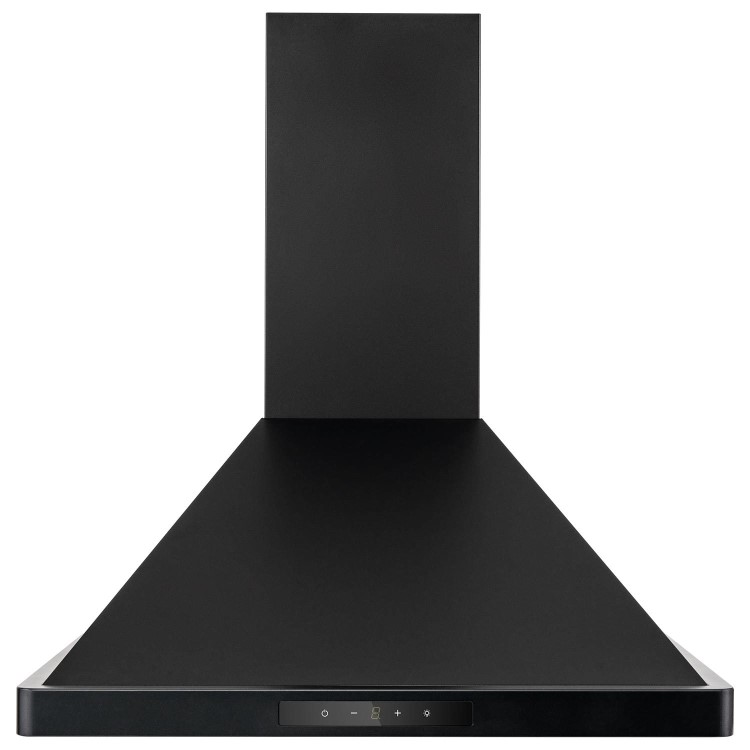 Refurbished electriQ eiQCHIM60BLTOUCH 60cm Traditional Chimney Hood with Touch Control Black