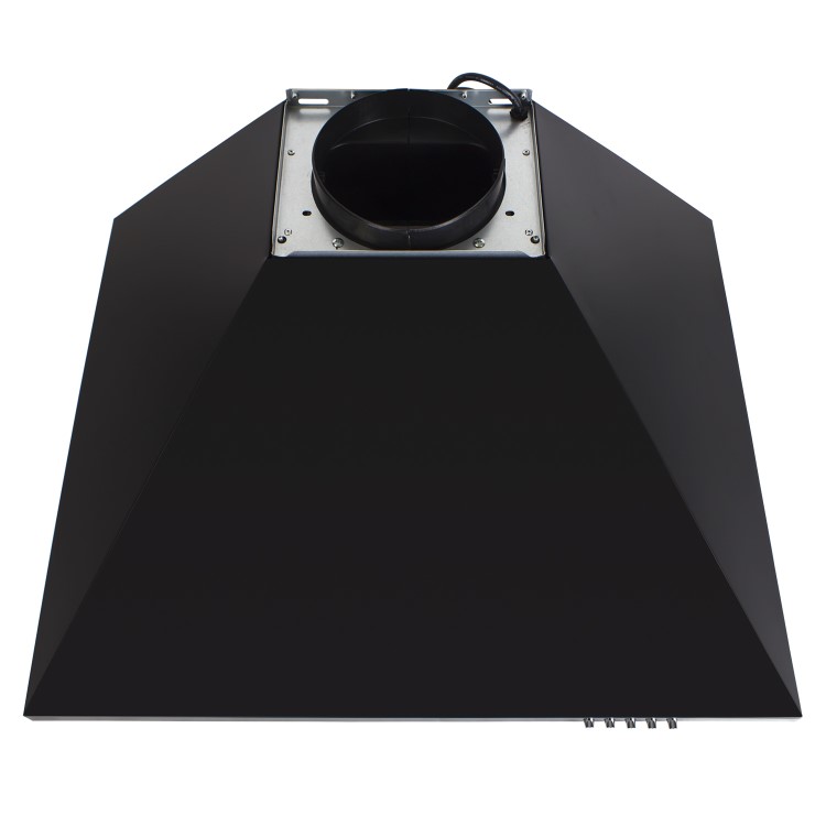 electriQ 60cm Traditional Chimney Cooker Hood - Black