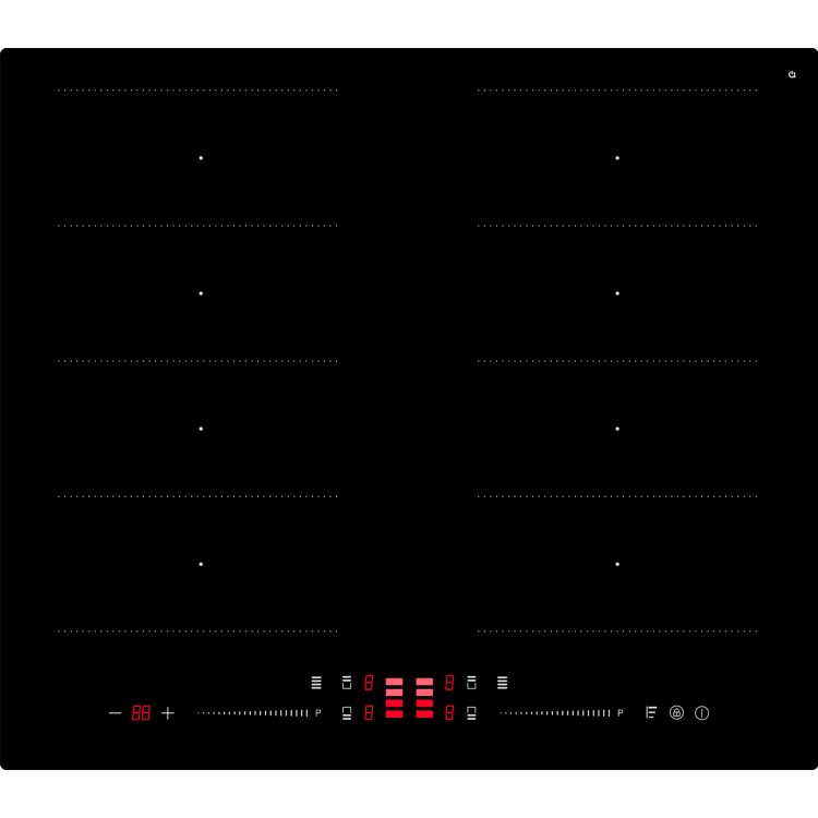 electriQ 60cm Induction Hob with Double Flex Zone and Pan Recognition