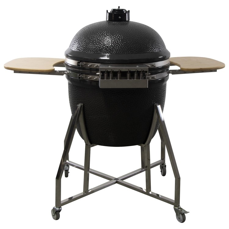 Boss Grill King Egg - 27 Inch Ceramic Kamado Style Charcoal Smoker BBQ Grill