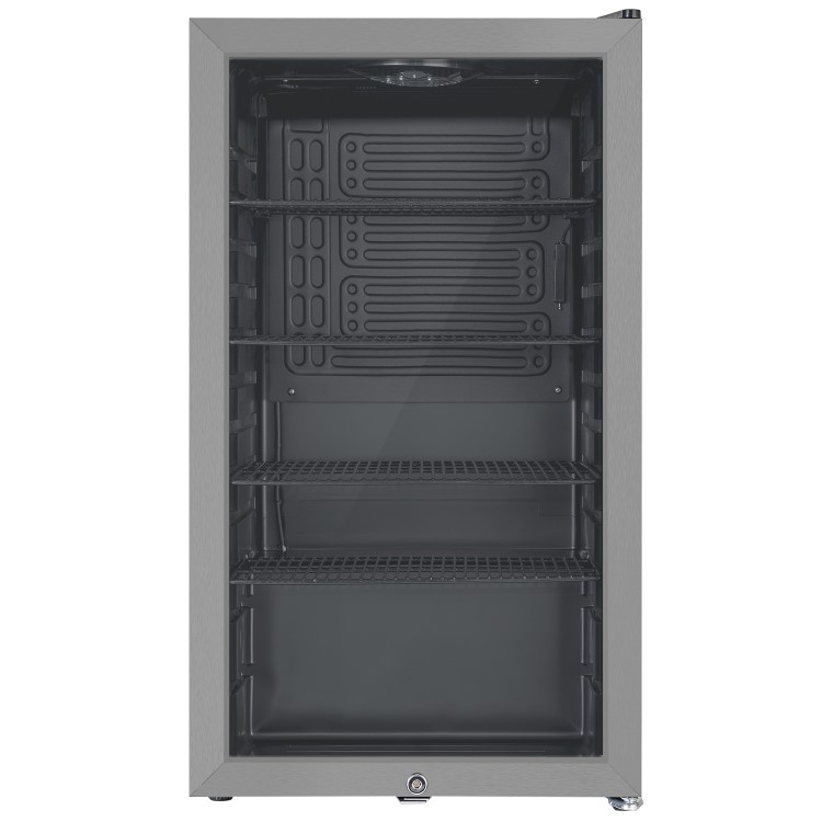 Refurbished electriQ eiQLDFSSve 98 Litre Drinks Fridge Stainless Steel