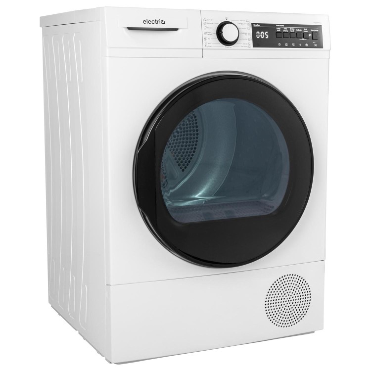 electriQ 12kg Heat Pump Tumble Dryer - White